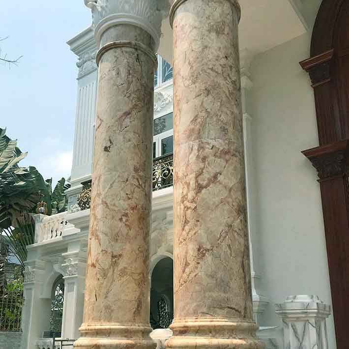 đá hoa cương cột tròn