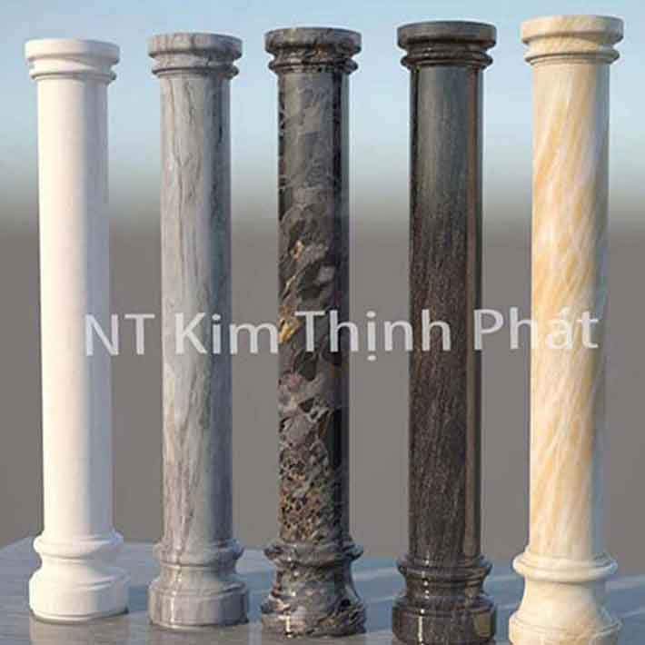 đá hoa cương cột tròn
