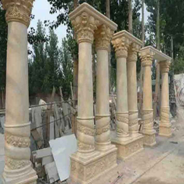 đá hoa cương cột tròn