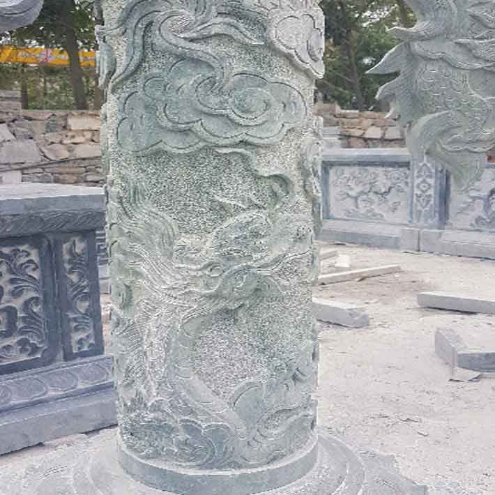 đá hoa cương cột tròn