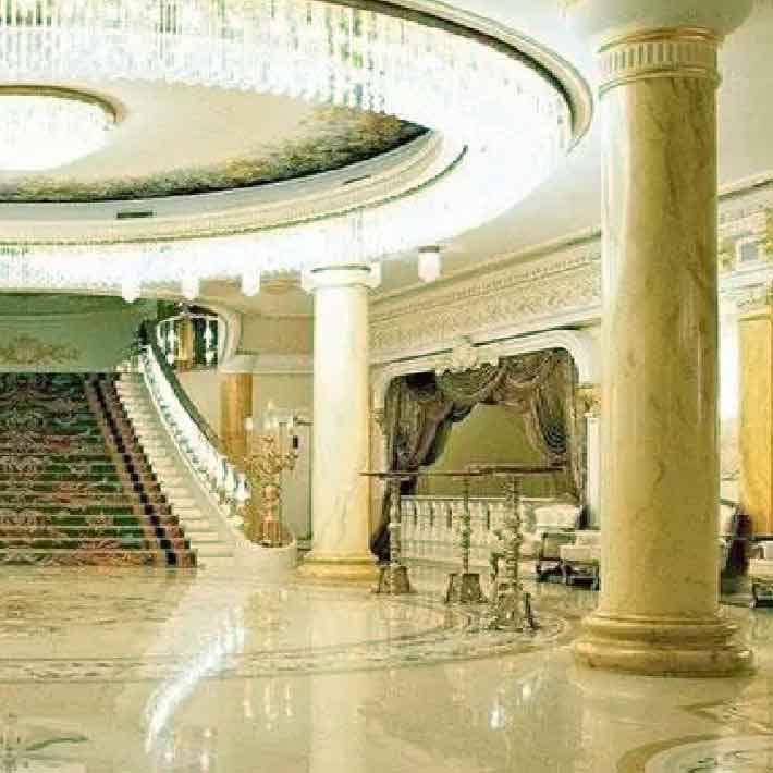 đá hoa cương cột tròn