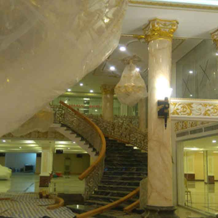 đá hoa cương cột tròn