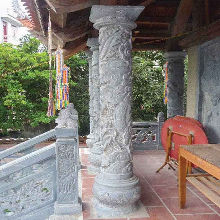 đá hoa cương cột tròn