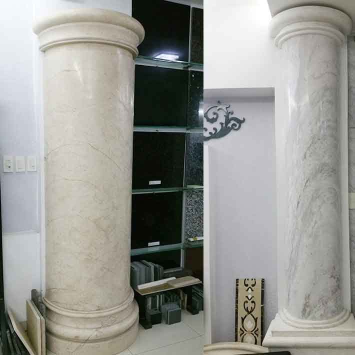 đá hoa cương cột tròn