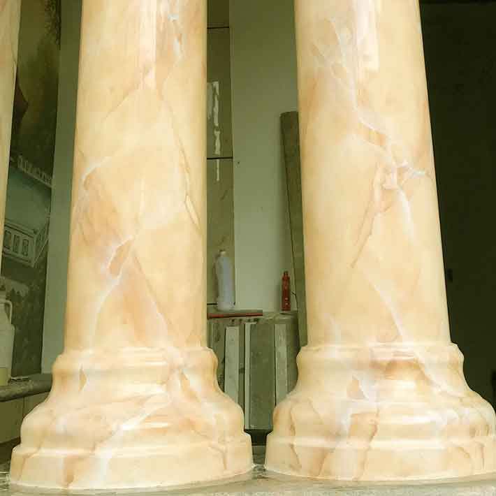 đá hoa cương cột tròn