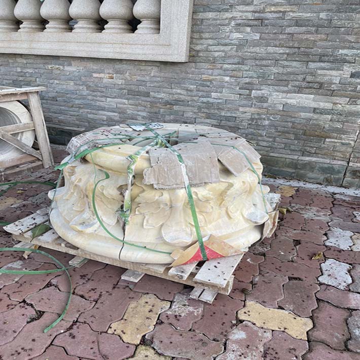 đá hoa cương cột tròn