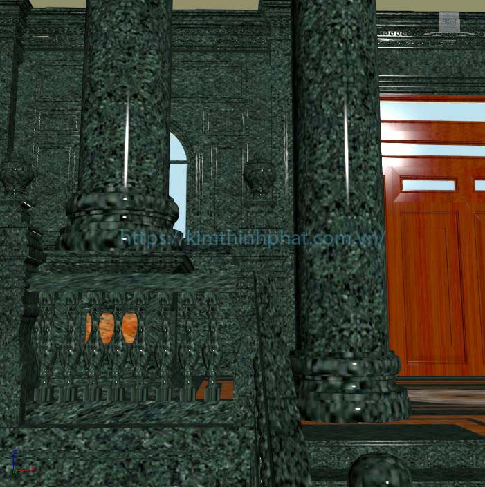 đá hoa cương cột tròn