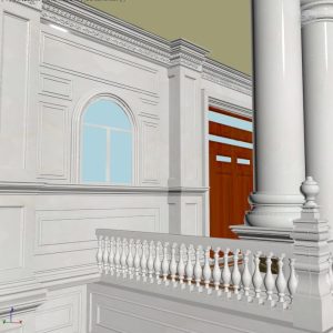đá hoa cương cột tròn