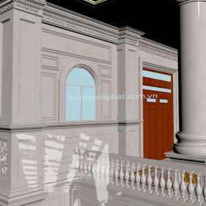 đá hoa cương cột tròn
