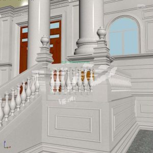 đá hoa cương cột tròn