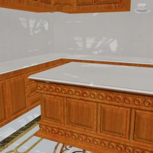Đá Hoa Cương Trắng Bếp